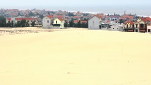 Nhat Le beach sand dunes  