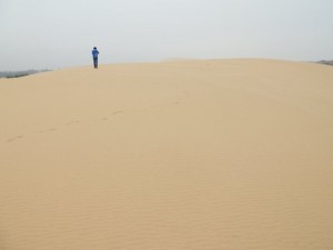Nhat Le beach sand dunes 