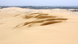 Nhat Le beach sand dunes  